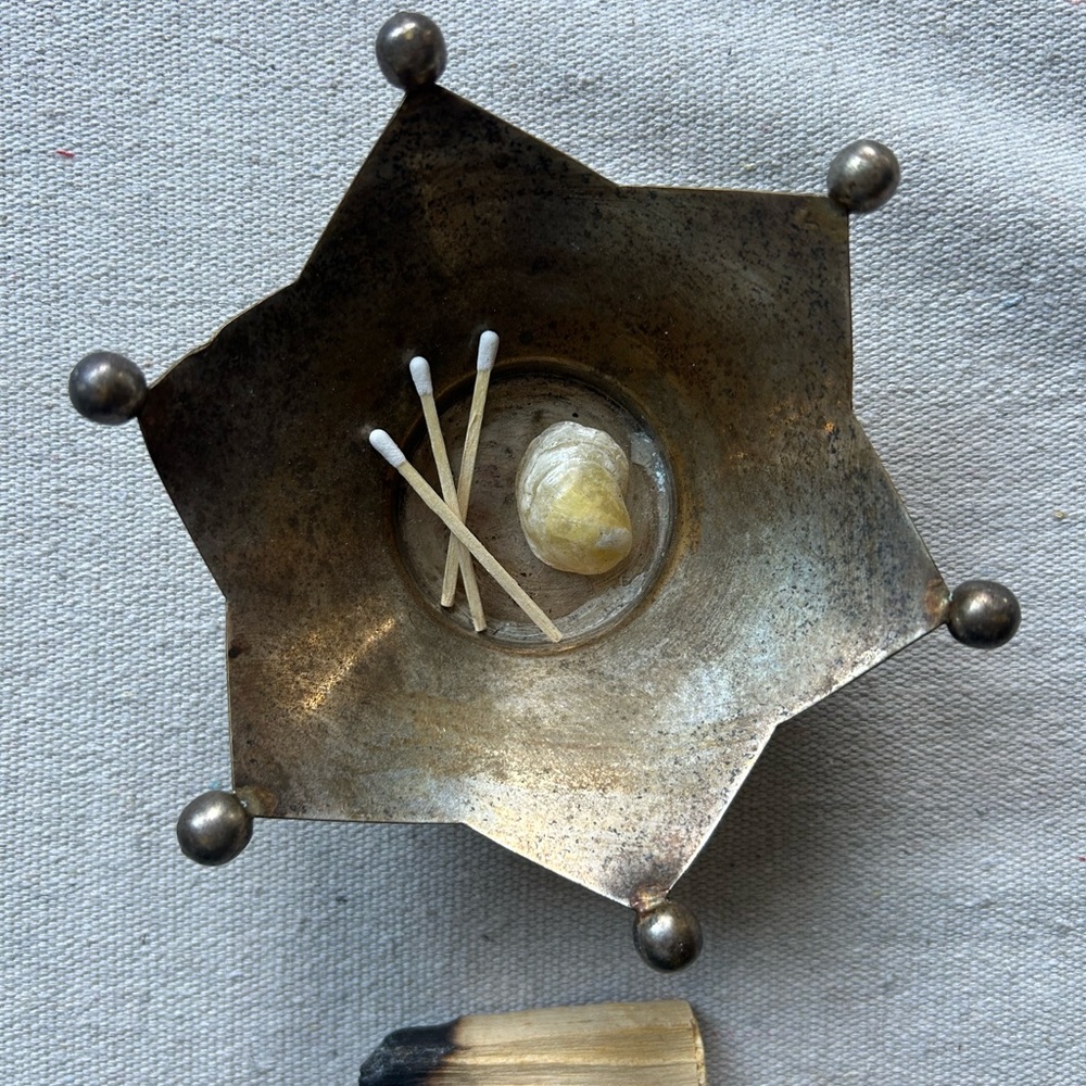 Vintage Silver plated Star-Shaped trinket dish